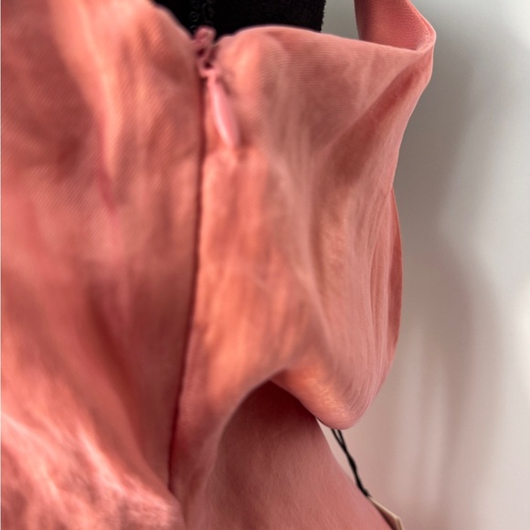 Zara V-Neck Mini Dress Pink - Picture 8 of 12